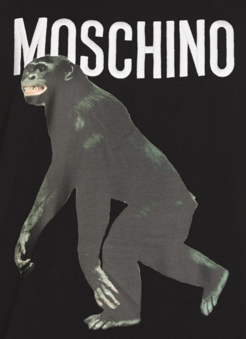 Moschino Black Cotton T-Shirt