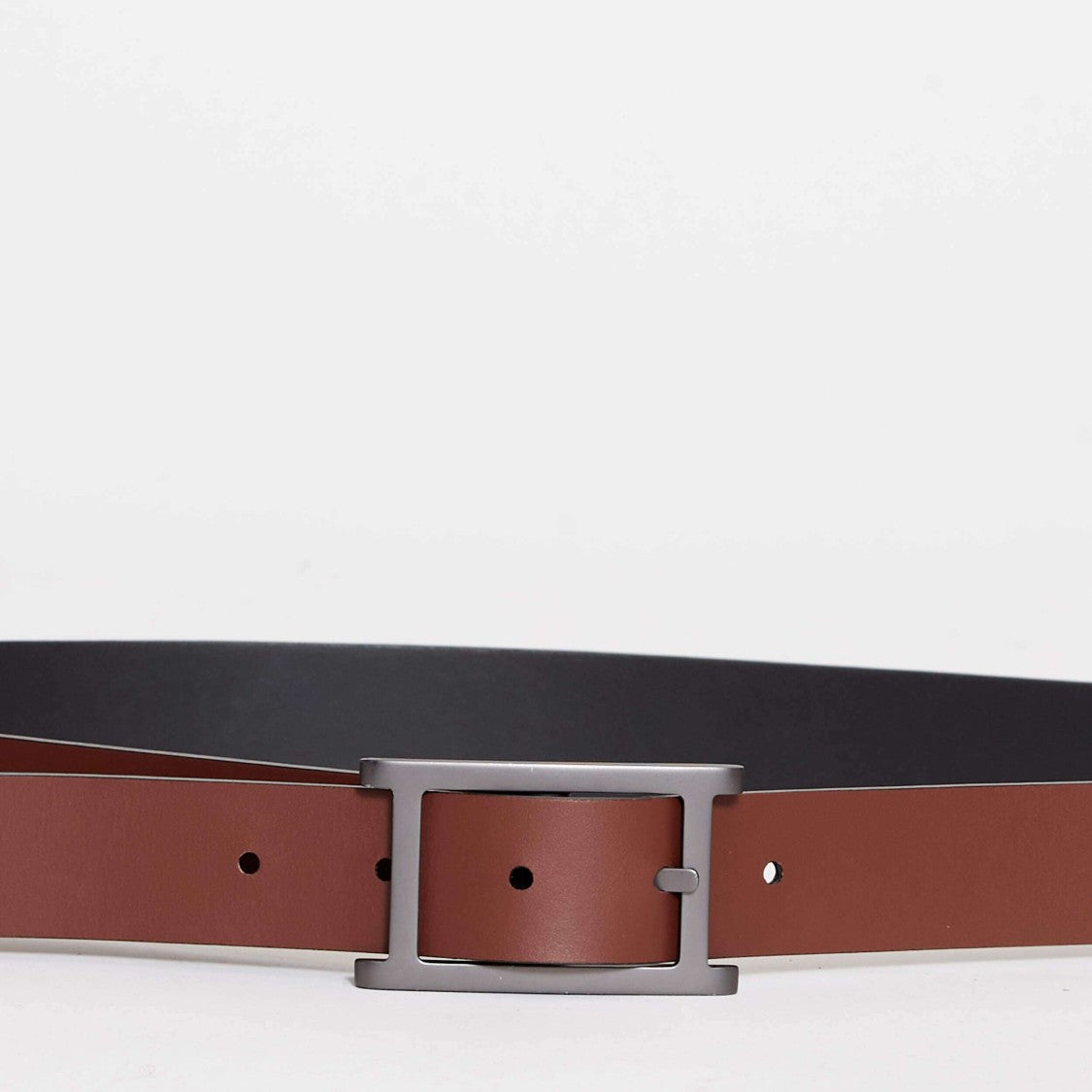 Orciani Black And Leather Double Belt