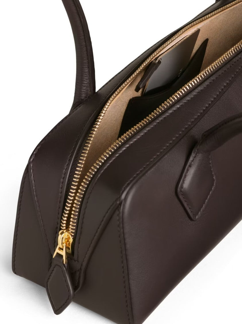 Alaïa Brown Leather Medium Le Teckel Bag