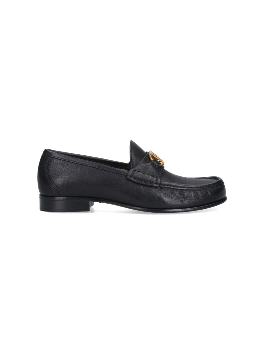 Valentino Garavani Vlogo Signature' Moccasins – Black