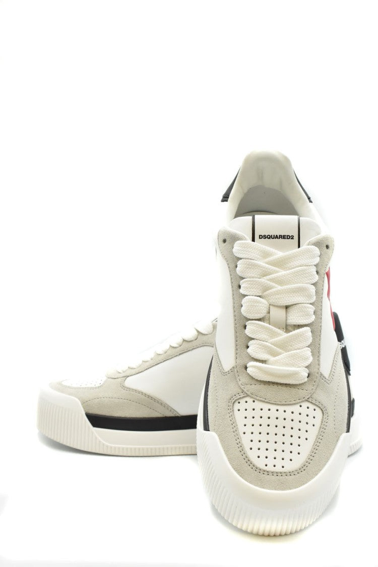 Dsquared2 Premium Leather Sneakers With Maple Leaf Emblem