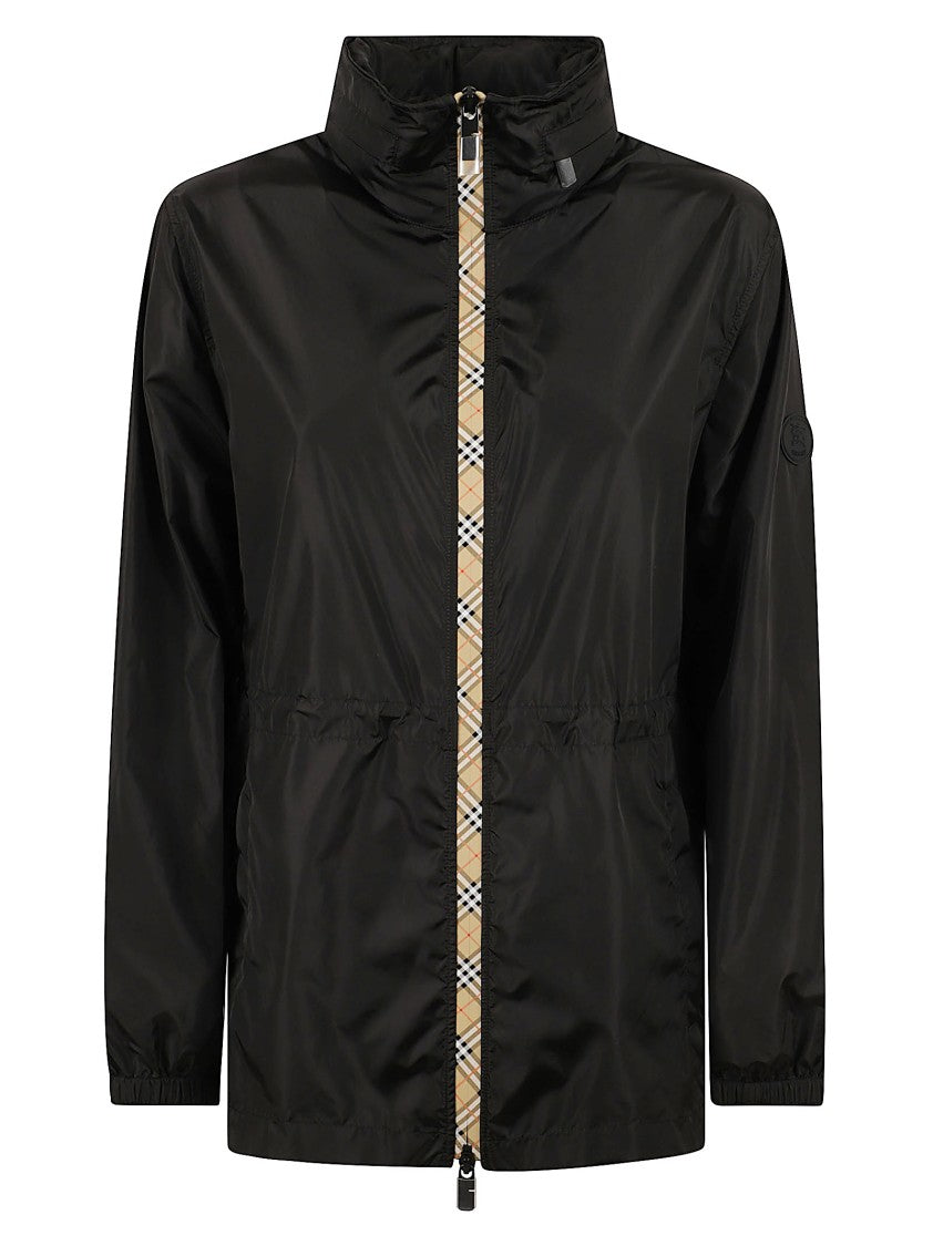Burberry High Collar Nylon Parka