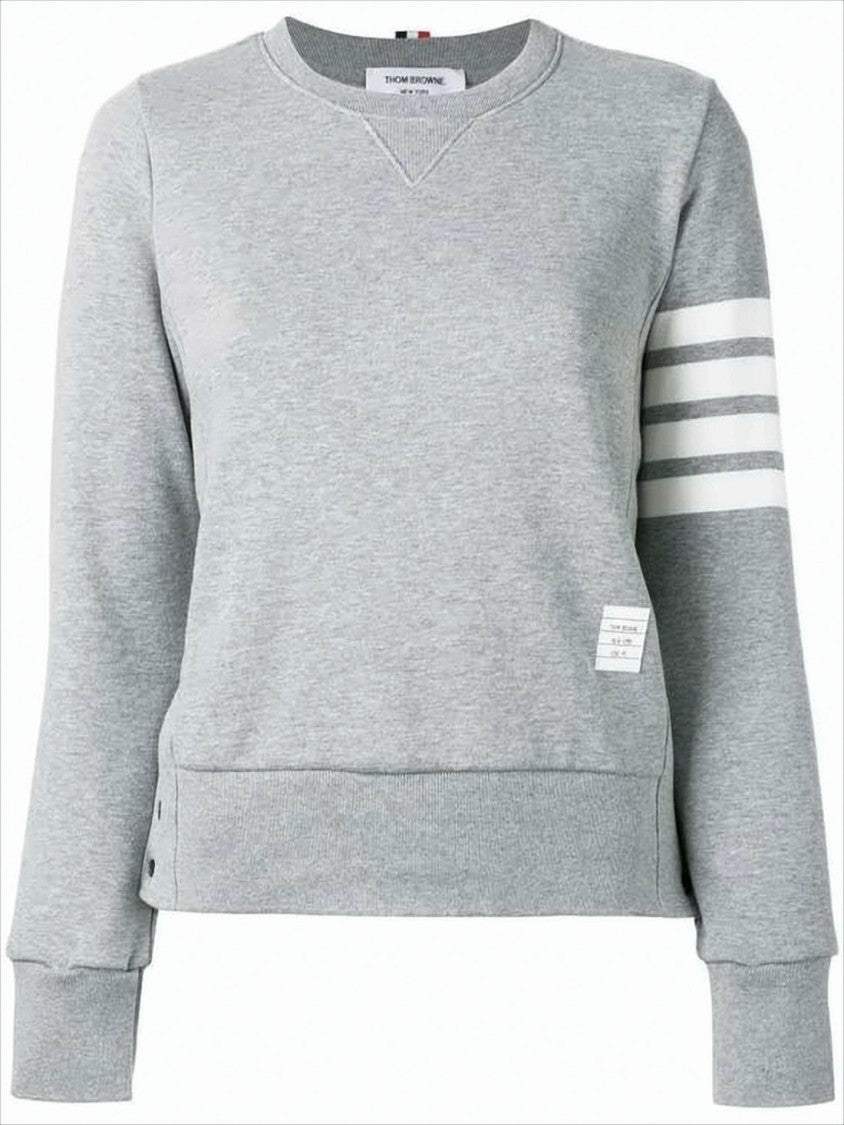 Thom Browne Long-Sleeve Sweatshirt With Signature Stripes