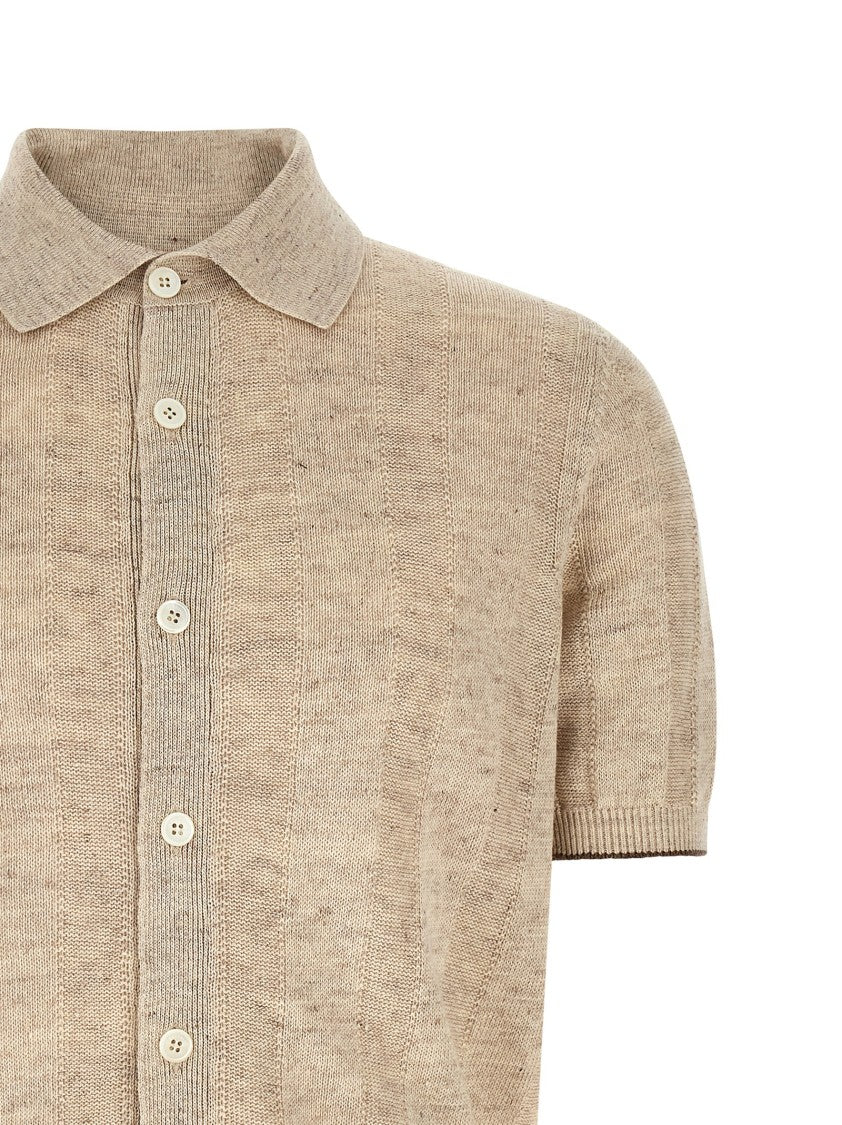 Brunello Cucinelli Operated Ribbed Shirt