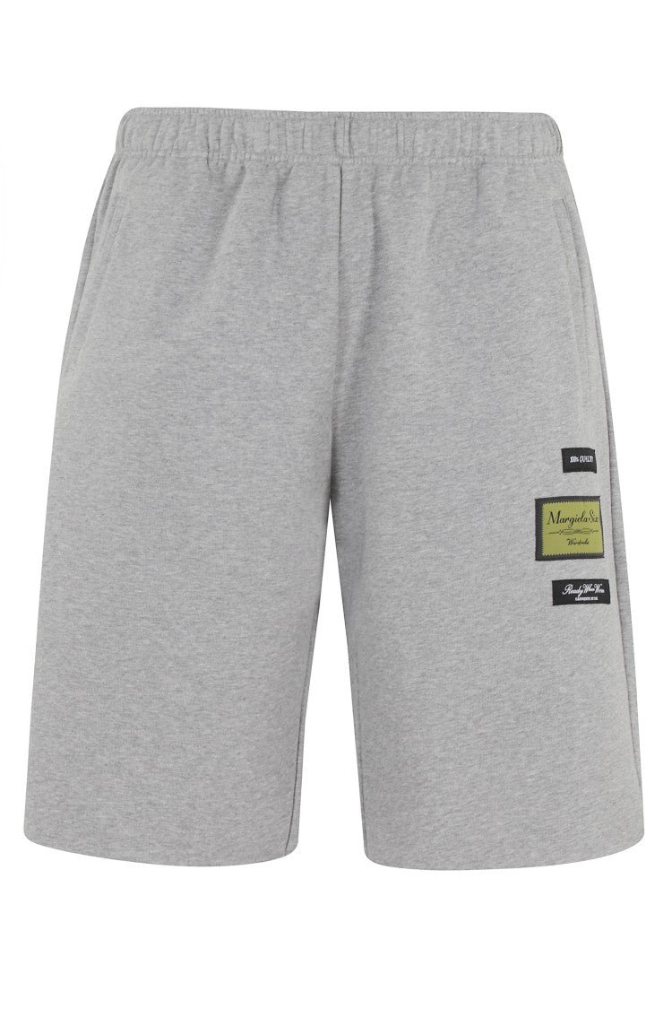 Mm6 By Maison Margiela Gray Sporty Drawstring Cotton-Blend Shorts