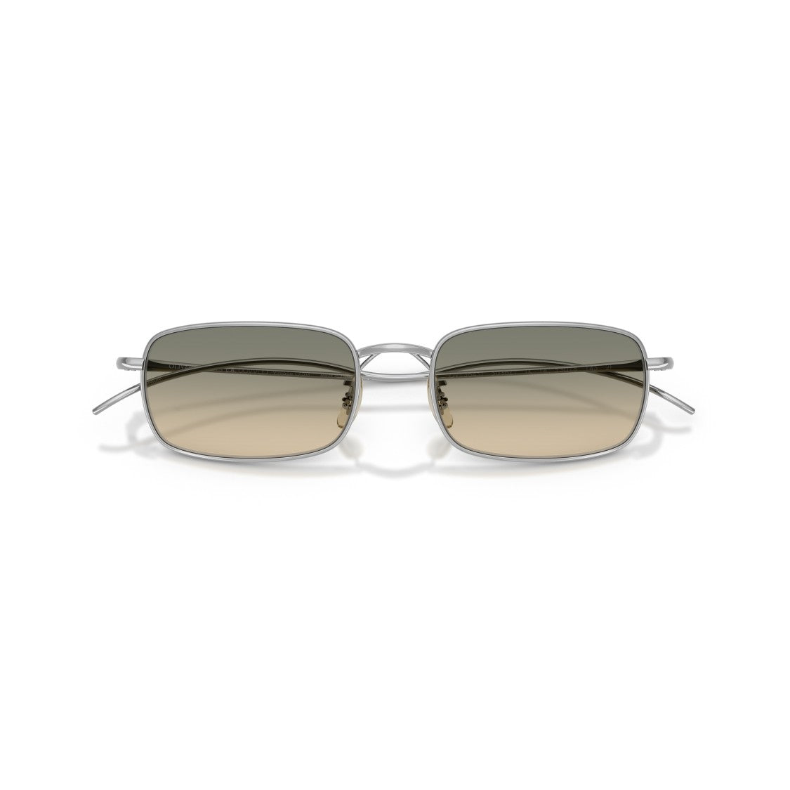 Oliver Peoples 0Ov1364st Rectangular Titanium Sunglasses With Gradient Lenses