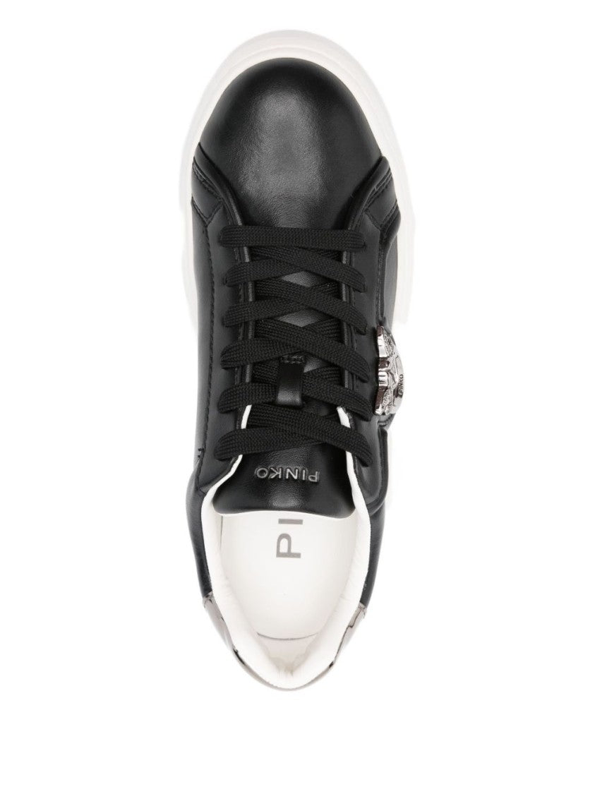 Pinko Vitello And Polyurethane Sneakers