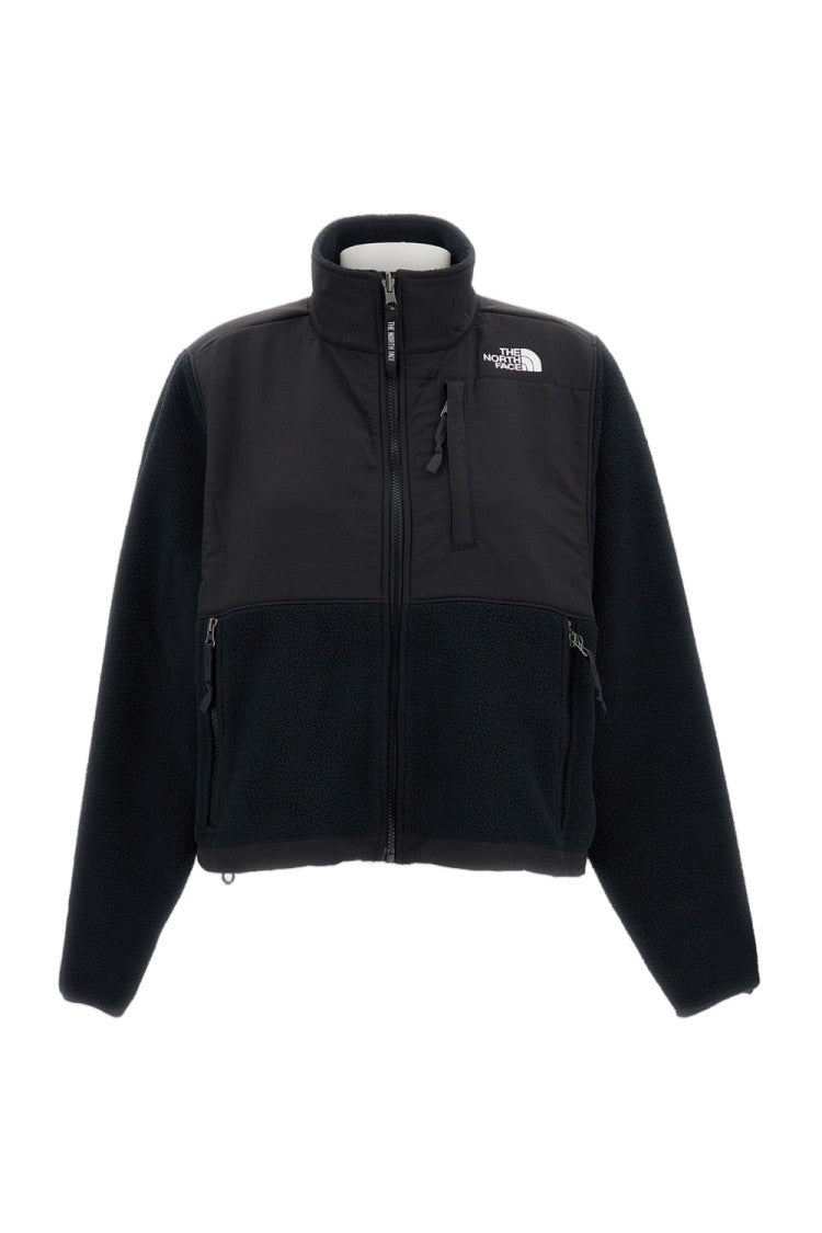 The North Face Light Blue Denali Retro Cropped Zip-Up Fleece Jacket