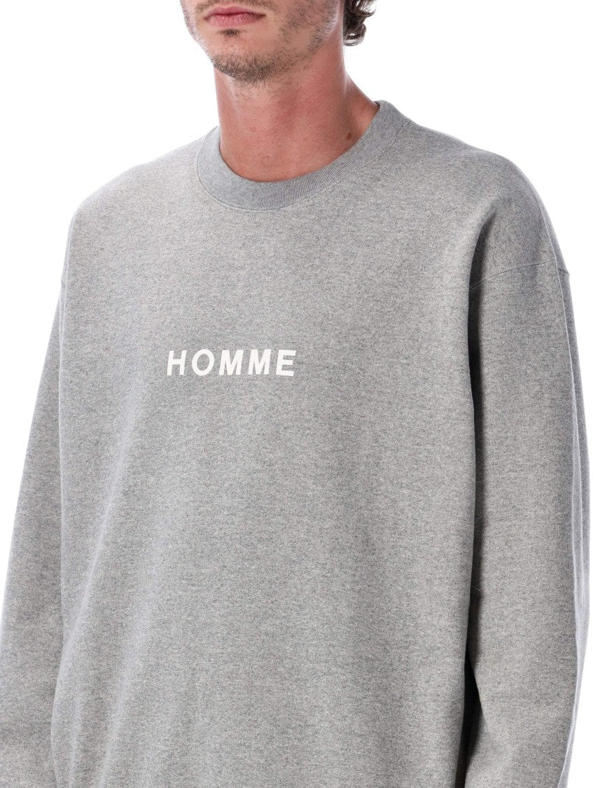 Comme Des Garçons Homme Logo Crewneck Sweatshirt