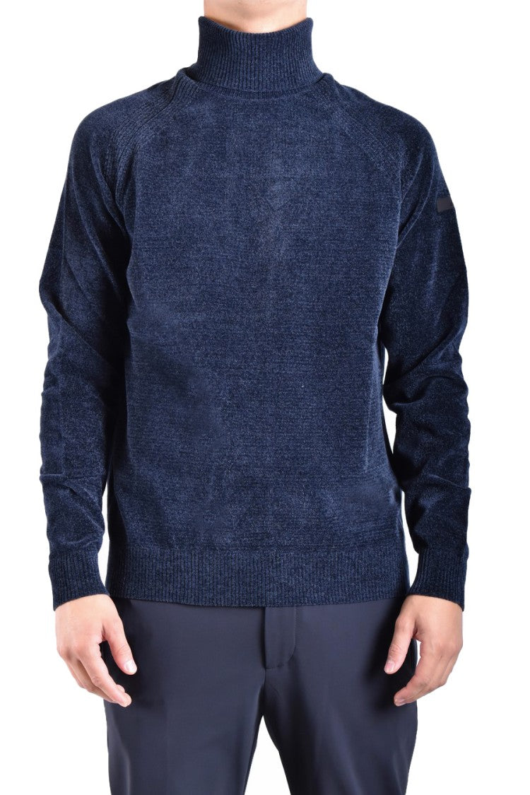 Rrd High Neck Blue Knitwear Long Sleeves