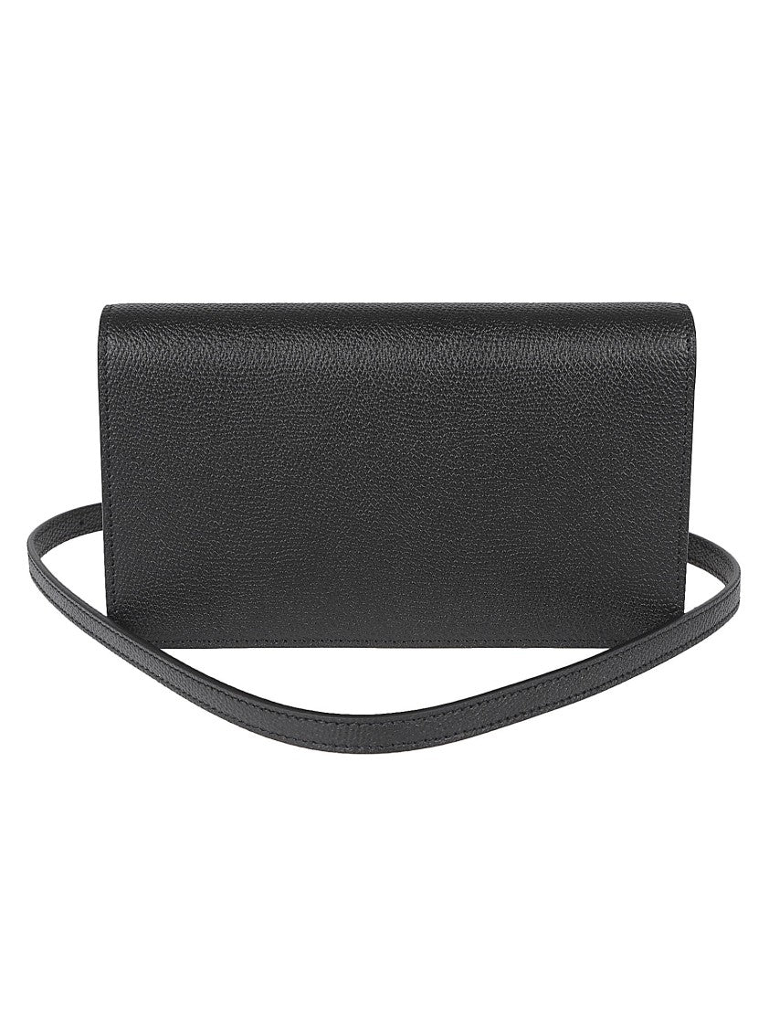 Valentino Garavani Textured Leather Handbag With Magnetic Closure