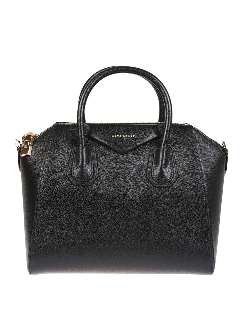 Givenchy Pebbled Leather Handbag With Structured Silhouette