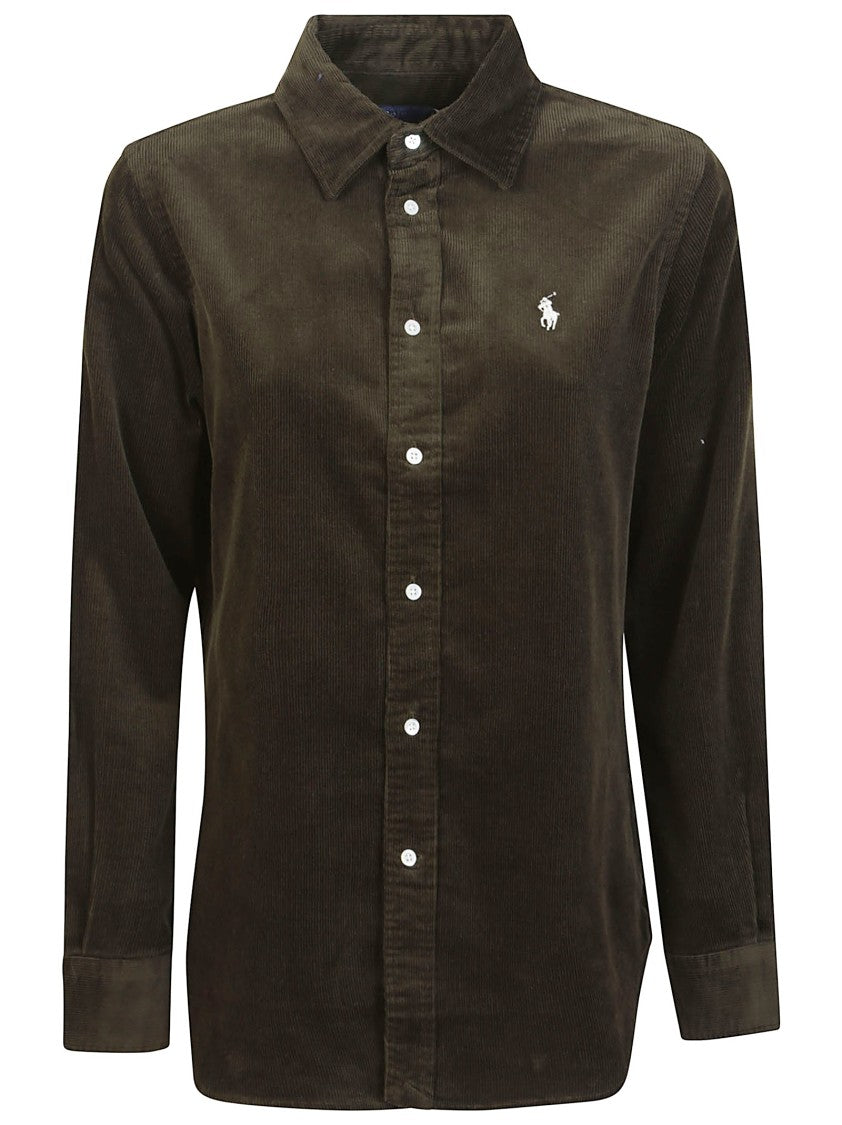 Polo Ralph Lauren Olive Stretch Corduroy Shirt