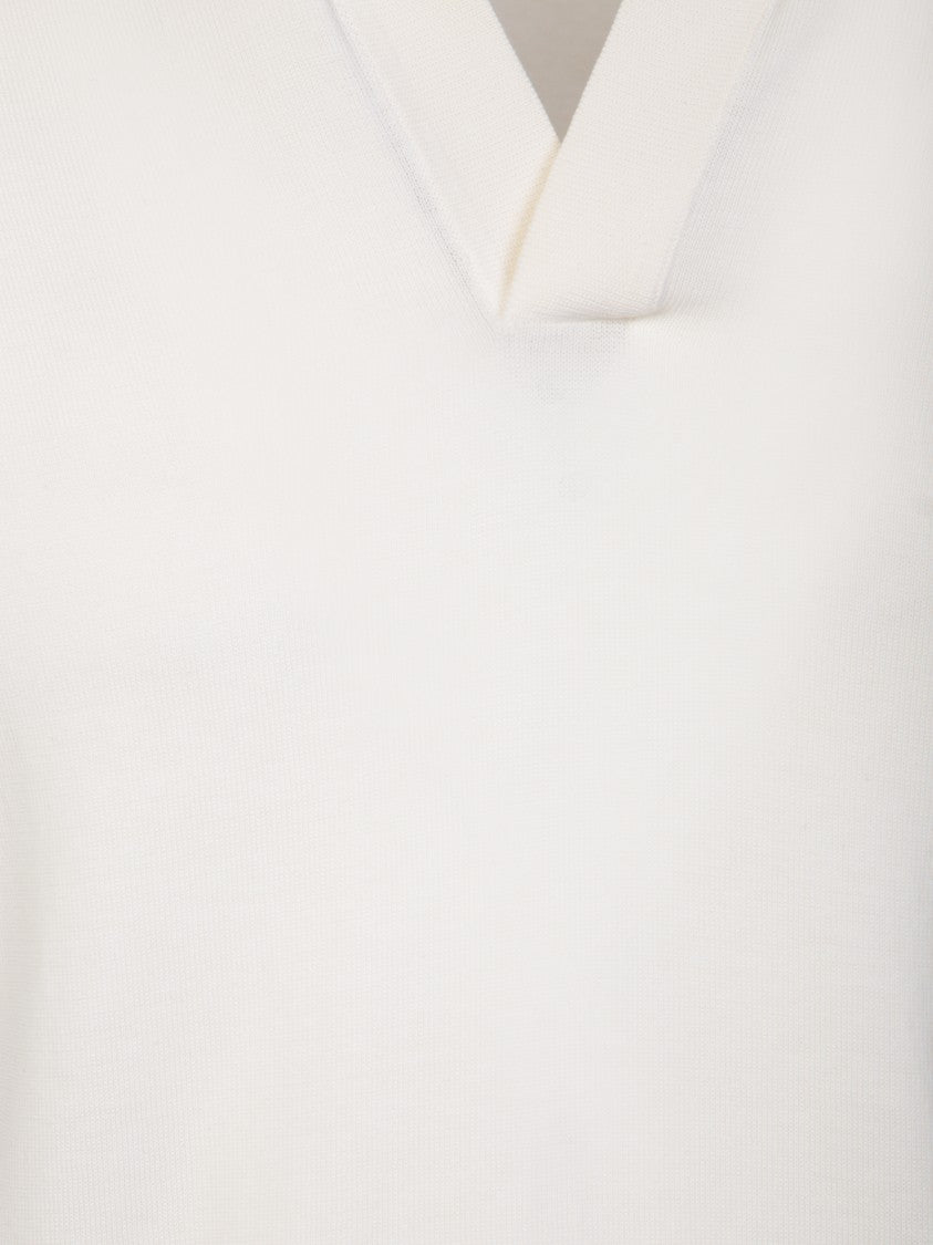 Dell'oglio Timeless White Polo Shirt