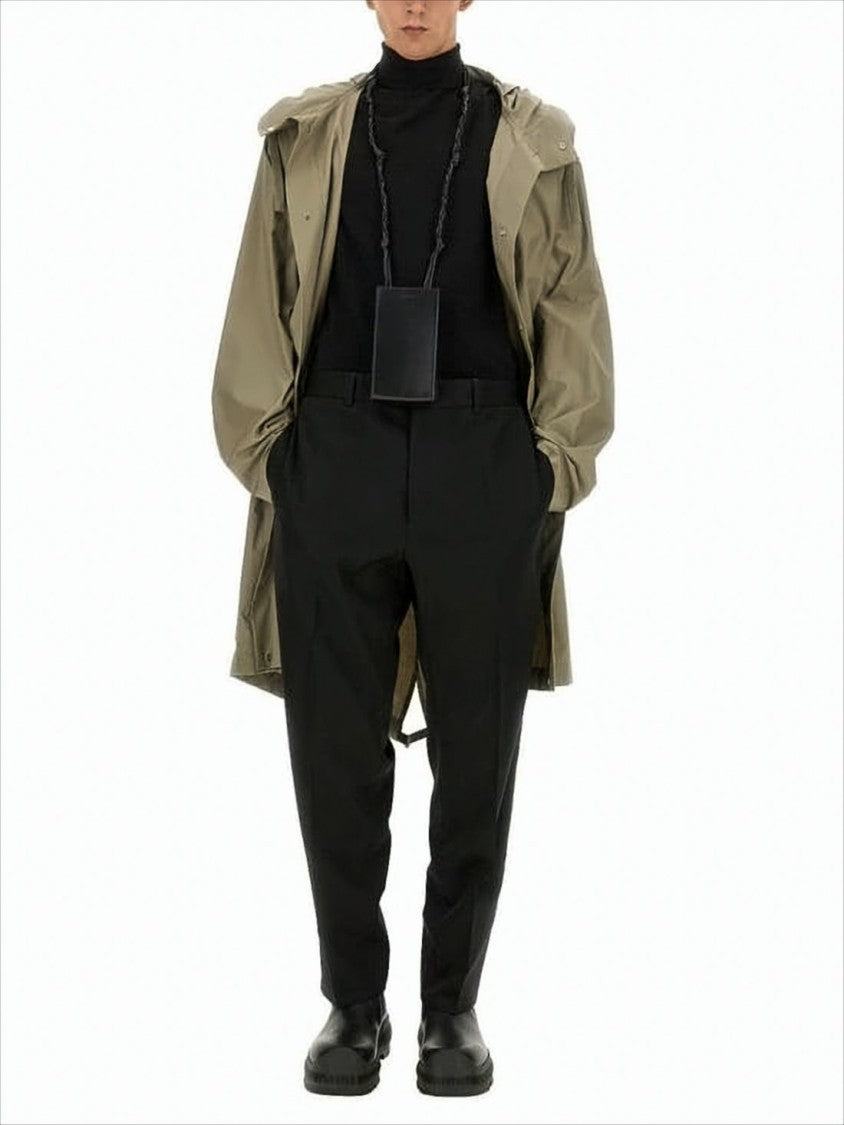 Jil Sander Hooded Casual Jacket With Flared Silhouette
