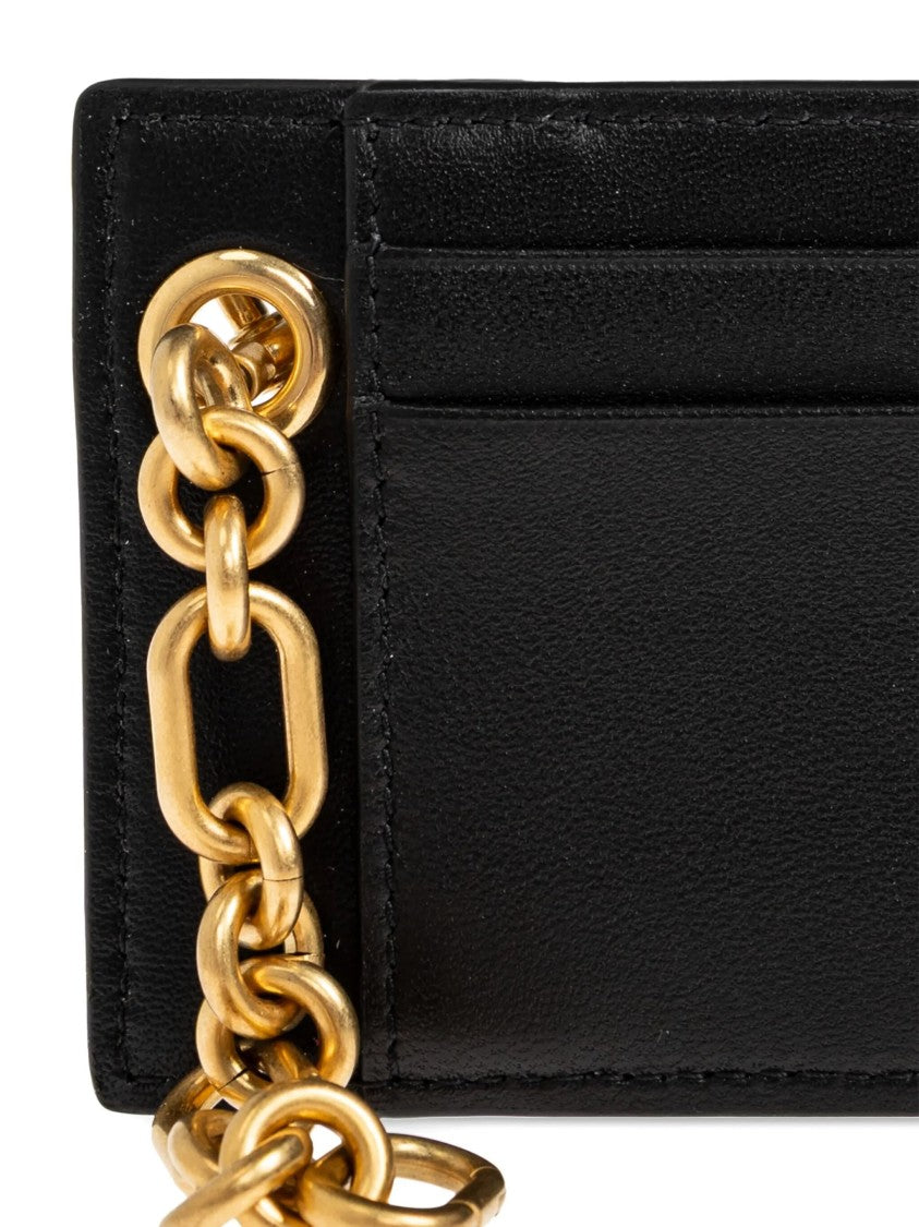 Balmain Black Classic Smooth Leather Card Holder