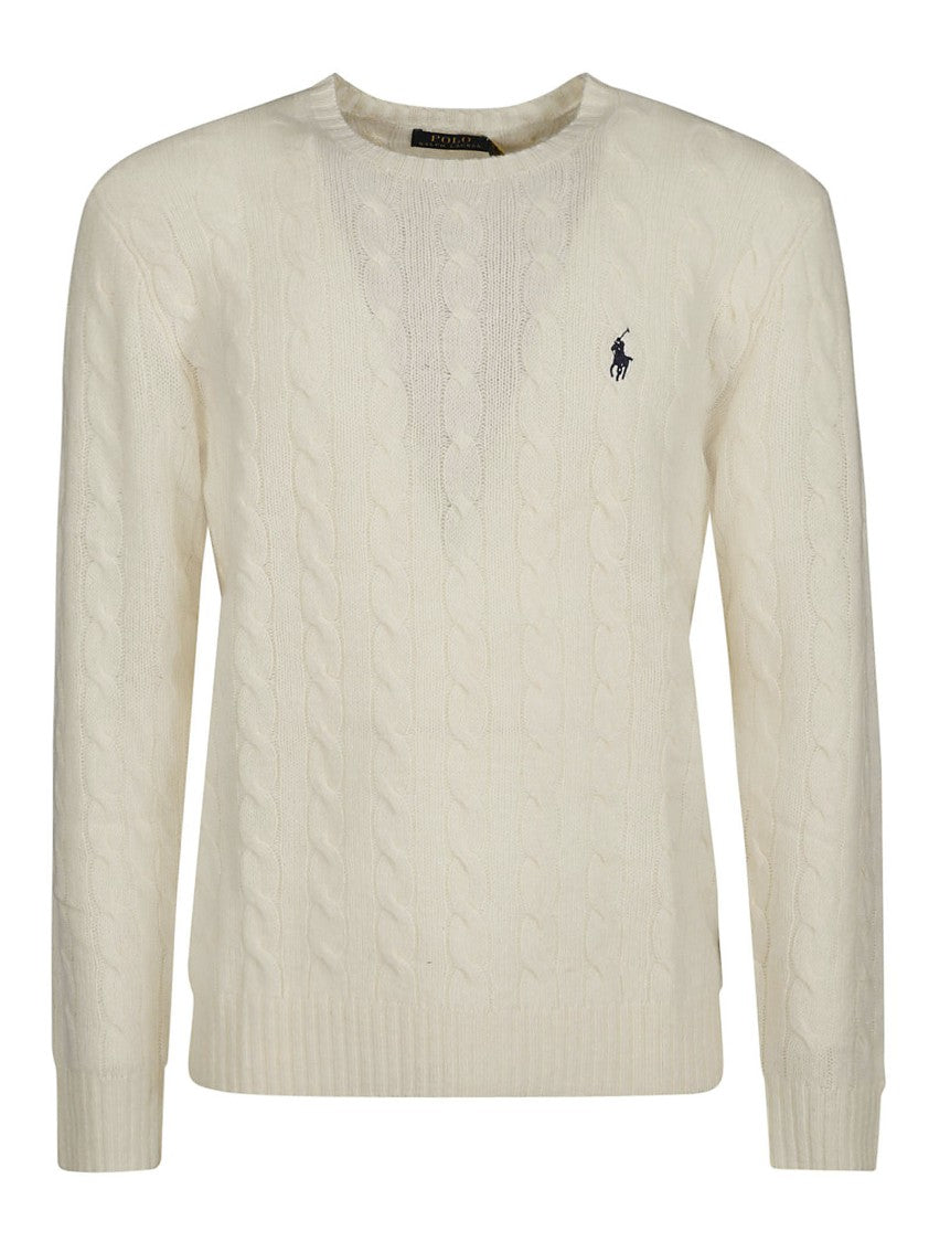 Polo Ralph Lauren Cable Knit Wool-Cashmere Crewneck Sweater