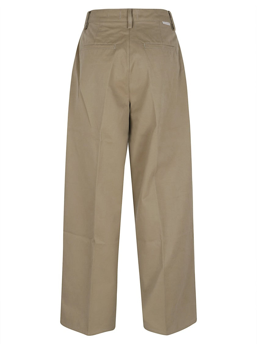 7 For All Mankind High-Waisted Pleated Wide-Leg Trousers