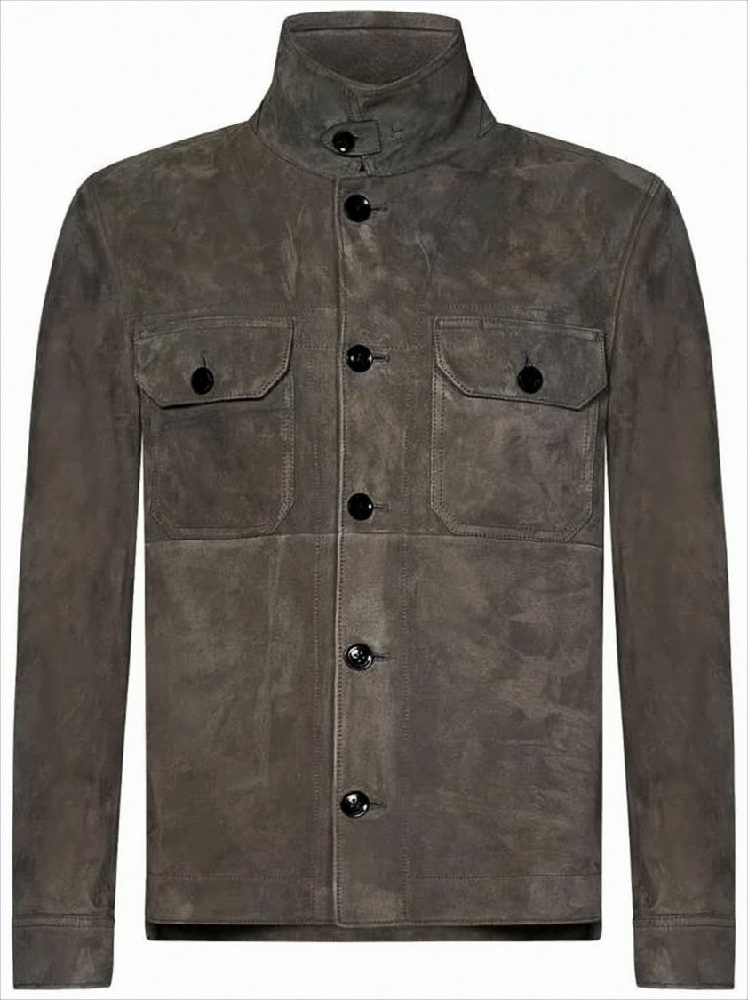 Tom Ford Matte Finish Lambskin Leather Jacket