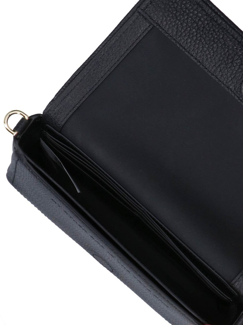 Marc Jacobs Black The Leather Hammered Crossbody Bag