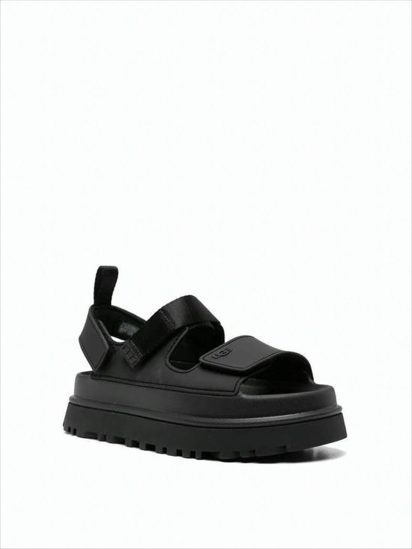 Ugg Contemporary Black Sandals With Sole