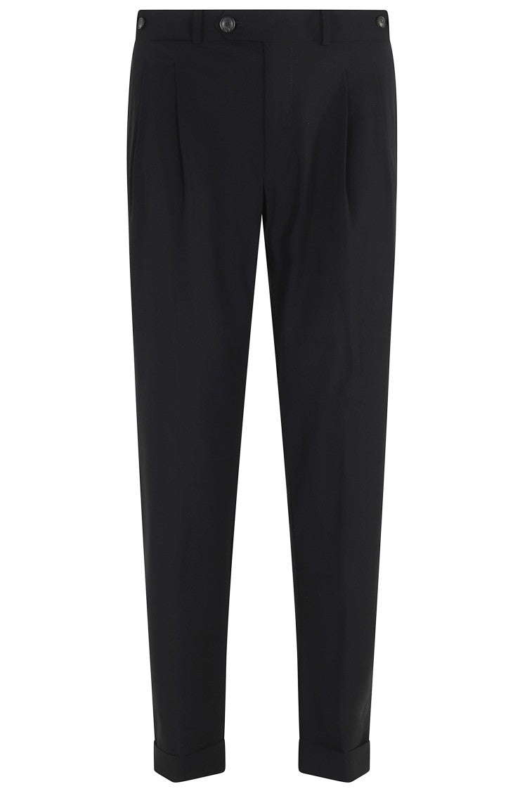 Rrd Black Surflex Chino Double Pence Belt-Loops Polyamide Chino Pants