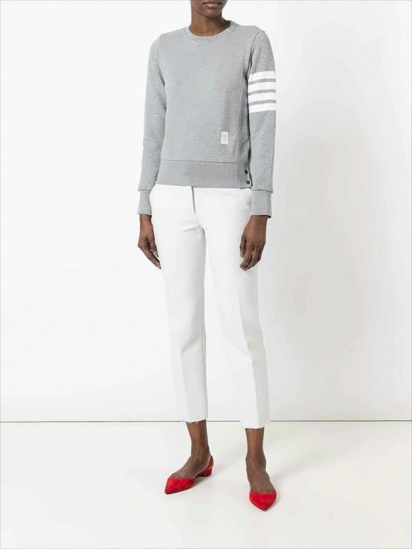 Thom Browne Long-Sleeve Sweatshirt With Signature Stripes