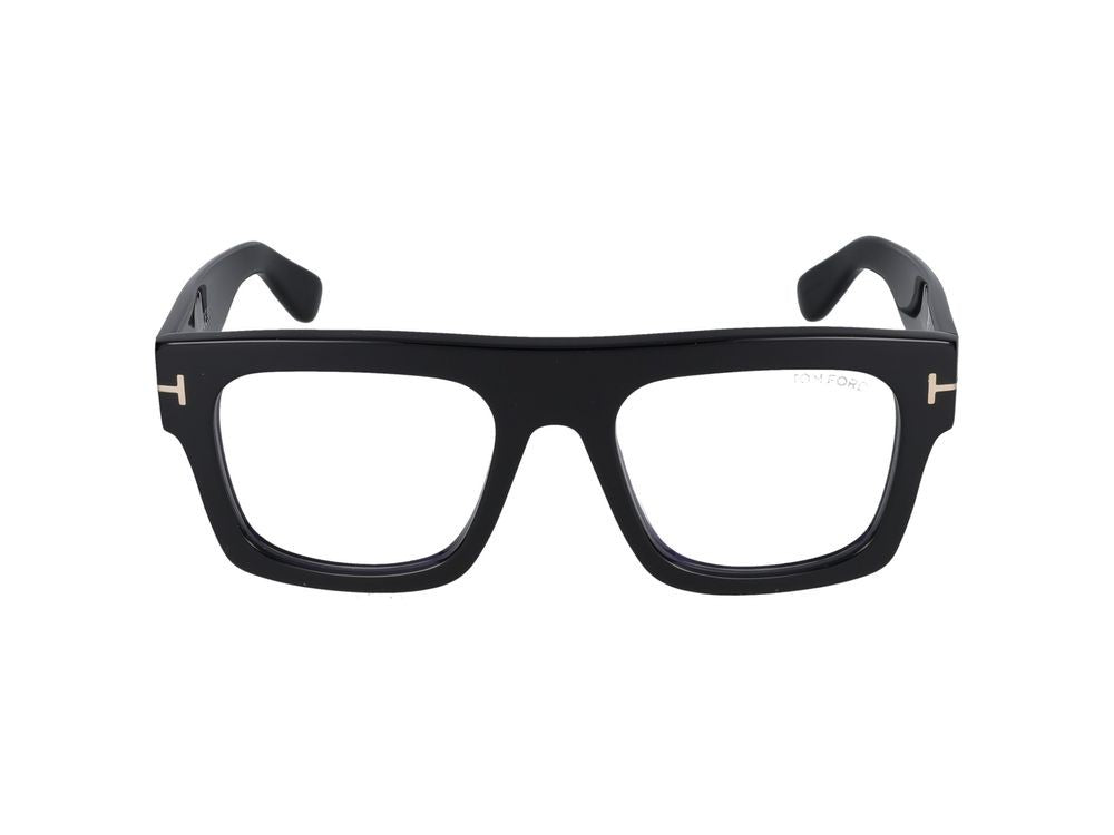 Tom Ford Black Oversized Square Eyeglasses
