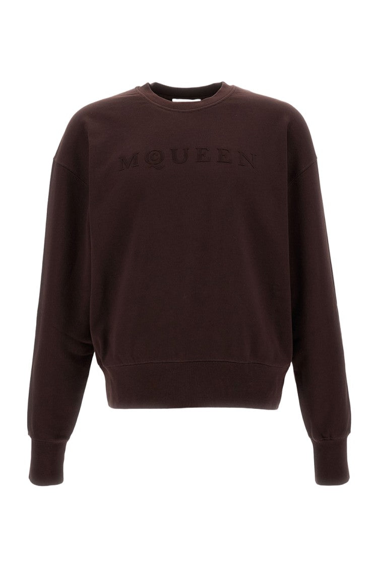 Alexander Mcqueen Cotton Crew-Neck Sweatshirt With Ribbed Detailing