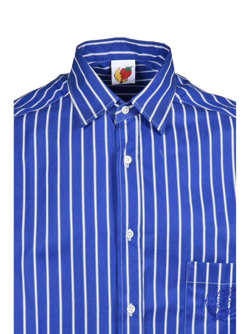 Sky High Farm Vertical Striped Oversized Shirt With Classic Collar