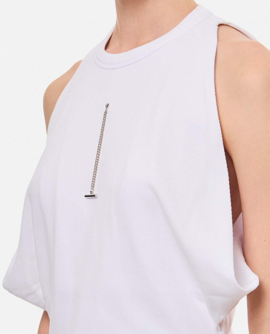 Alexander Mcqueen Cut And Sew Cotton Top