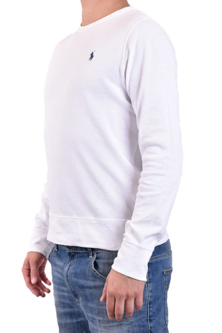 Polo Ralph Lauren White Cotton Sweatshirt