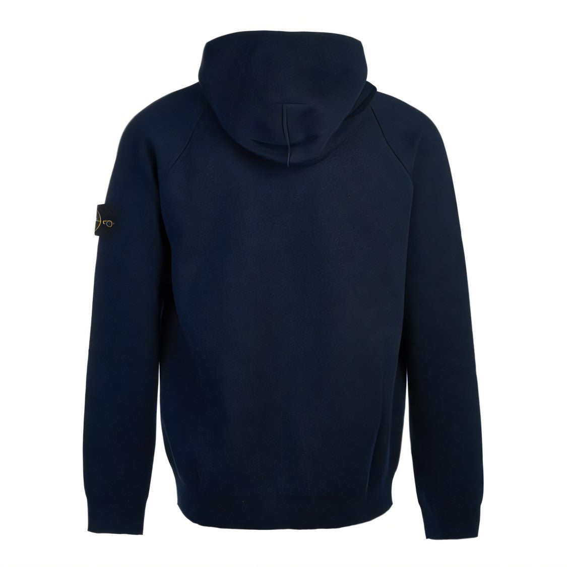 Stone Island Hooded Black Sweatshirt With Zipper