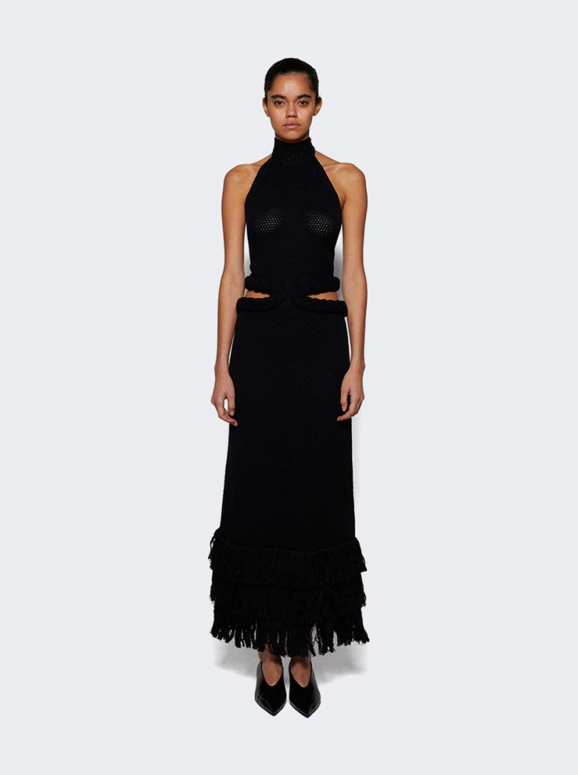 Johanna Ortiz The Unknown Midi Dress Black