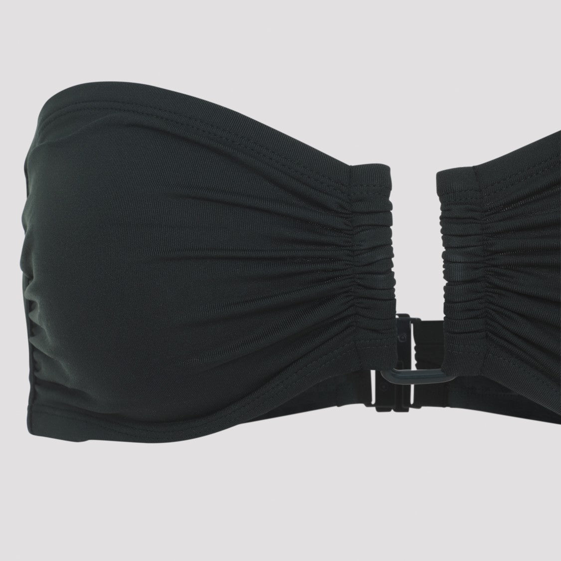 Eres Bandeau Bikini Top With U-Shape Metal Link And Bust Shirring