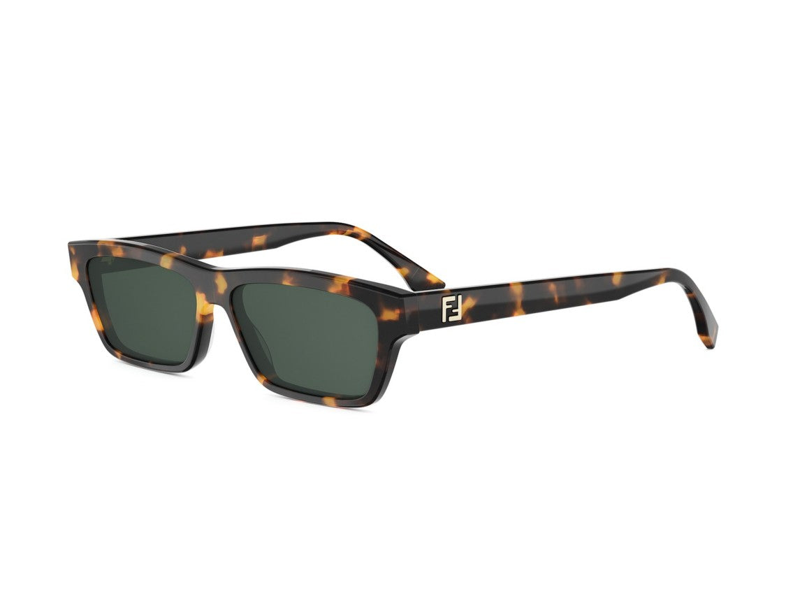 Fendi Fe40199i Square Tortoiseshell Acetate Sunglasses