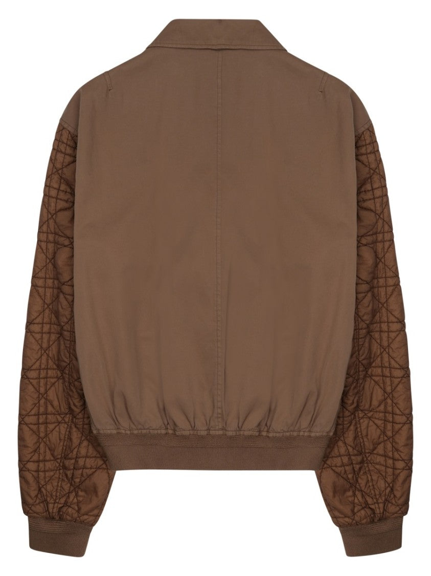 Dior Black Quilted Cotton Bomber Jacket