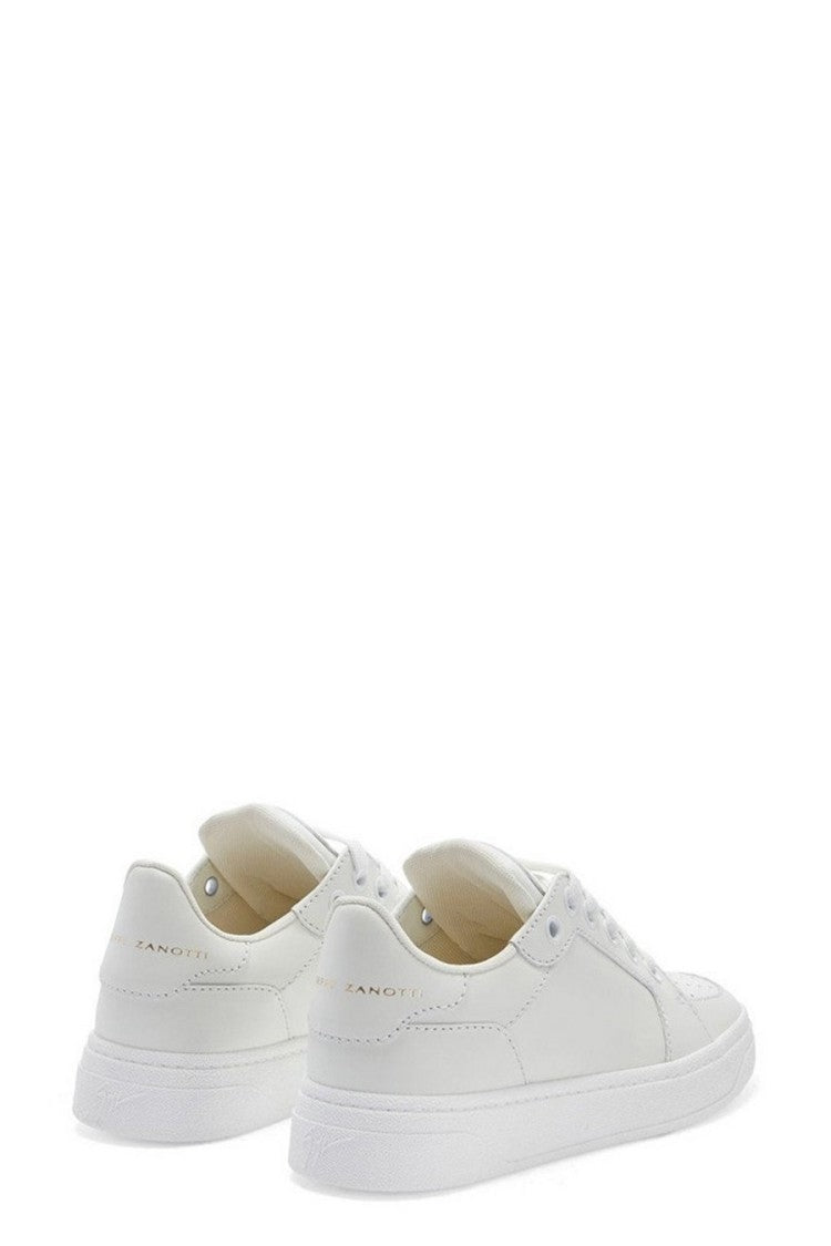 Giuseppe Zanotti White Leather Low-Top Sneaker