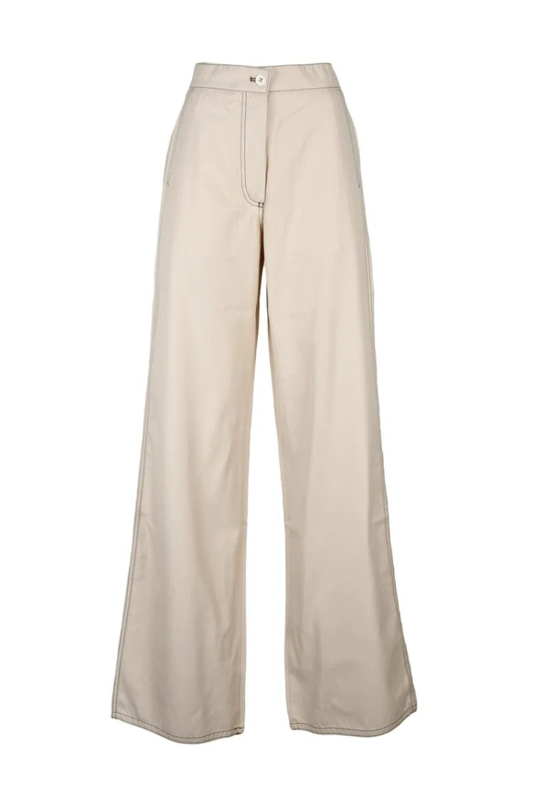 Sunnei Polyester/Cotton Trousers - Beige