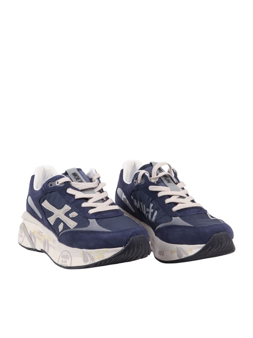 Premiata Moerun Blue Navy Off White Sneakers