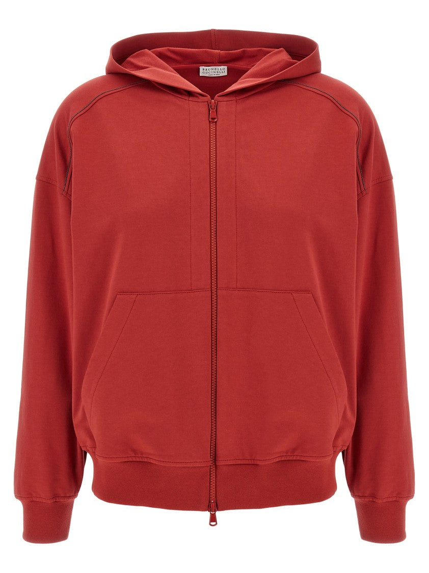 Brunello Cucinelli 'Shiny Trims' Hoodie
