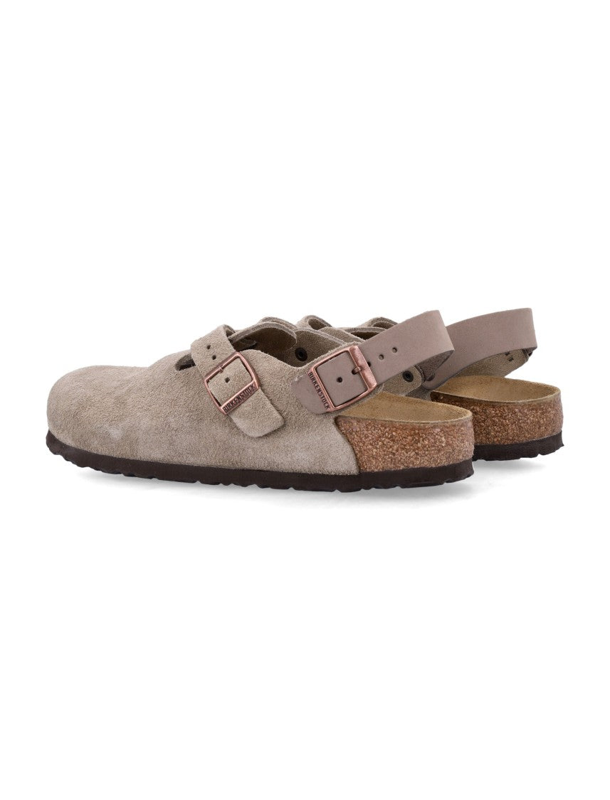 Birkenstock Tokio Narrow Nubuck Leather Mules