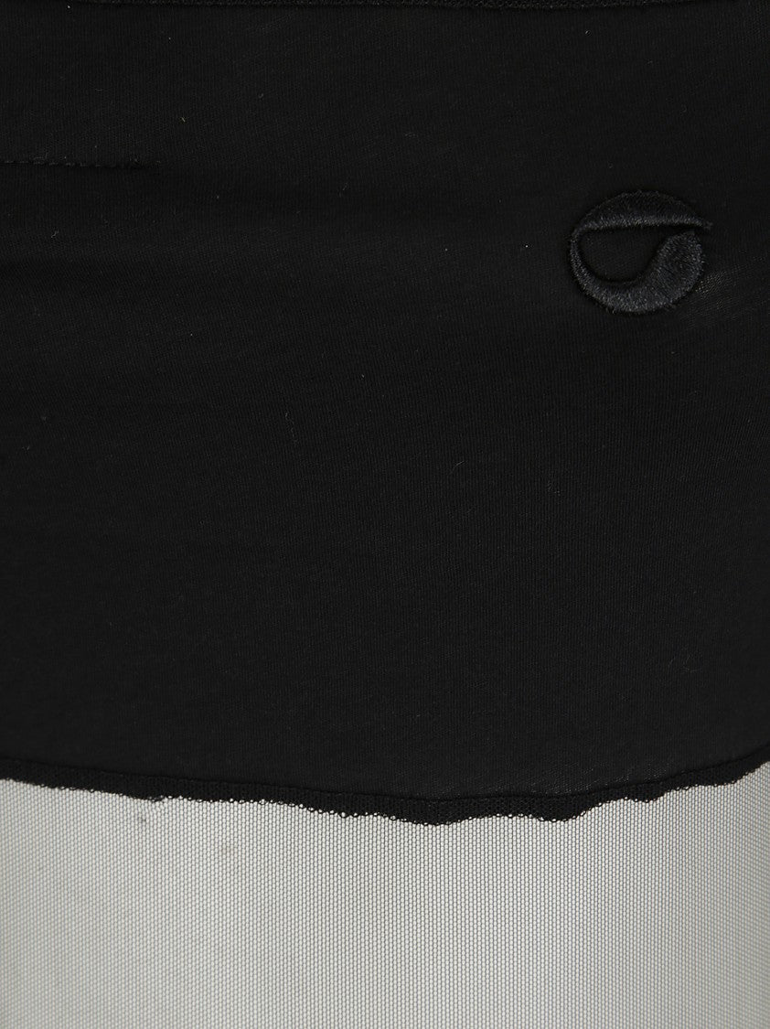 Coperni Short Sleeve Striped Polo Shirt With Collar