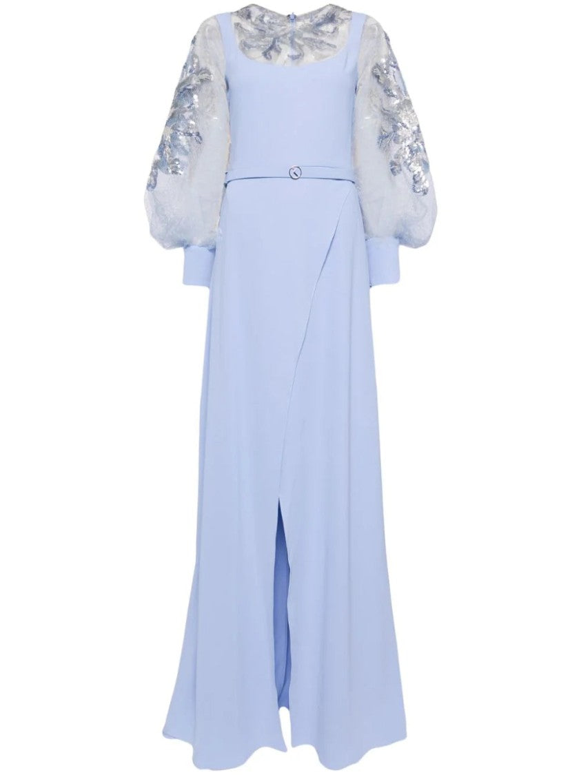 Saiid Kobeisy Crepe Dress With Envelope Skirt