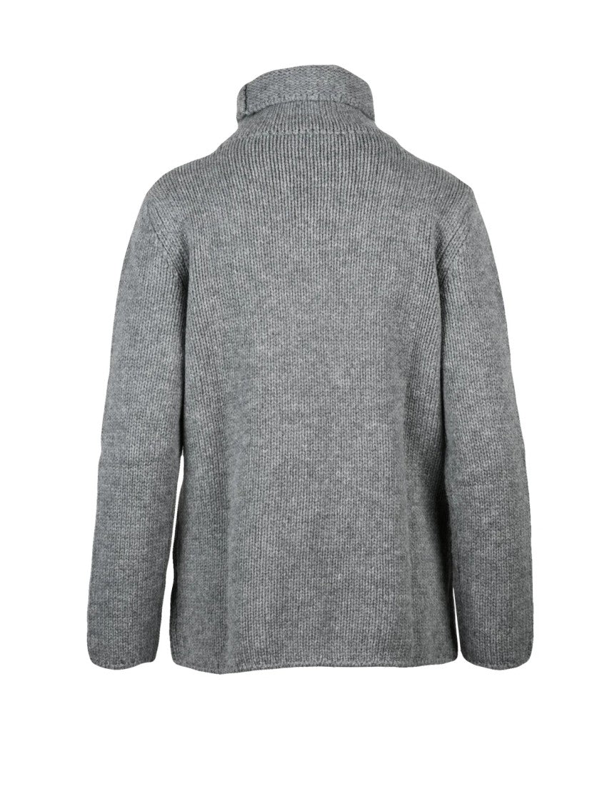Kangra High Neck Cable Knit Sweater By Kangra