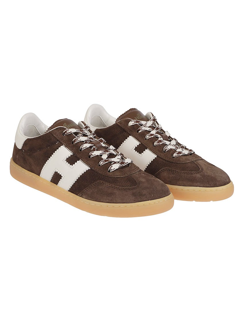 Hogan Cool Low Top Brown Calf Leather Sneakers