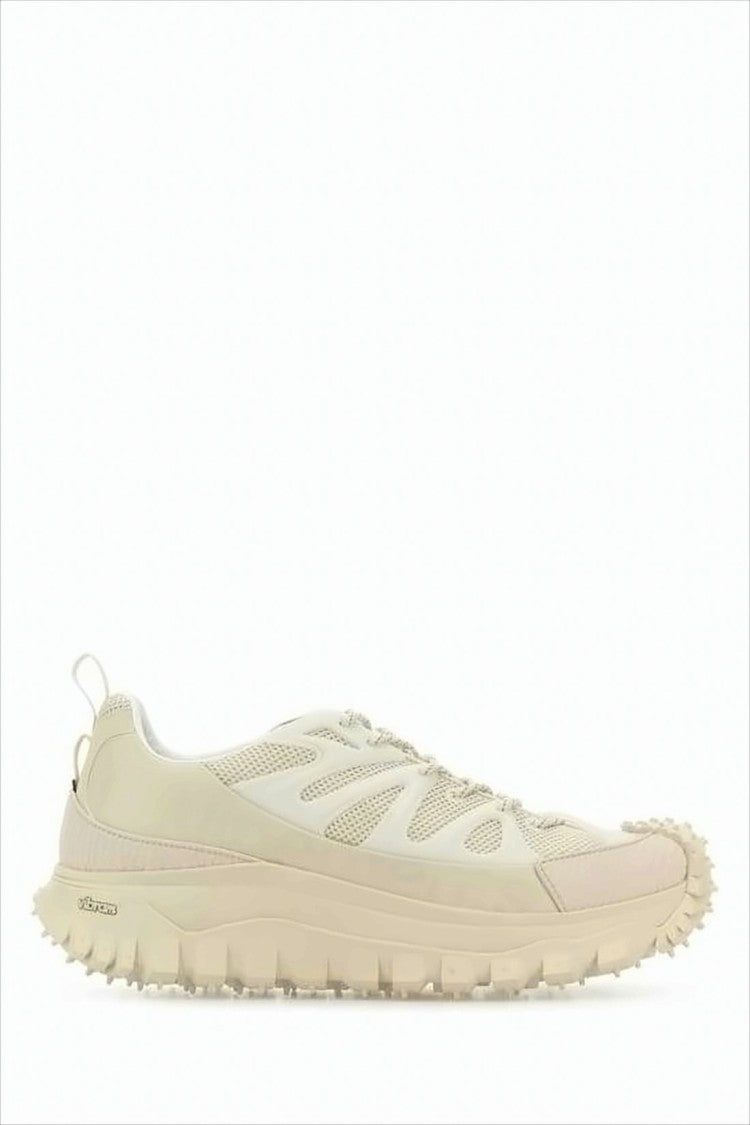 Moncler Low-Top Sneakers With Leather And Mesh Uppers
