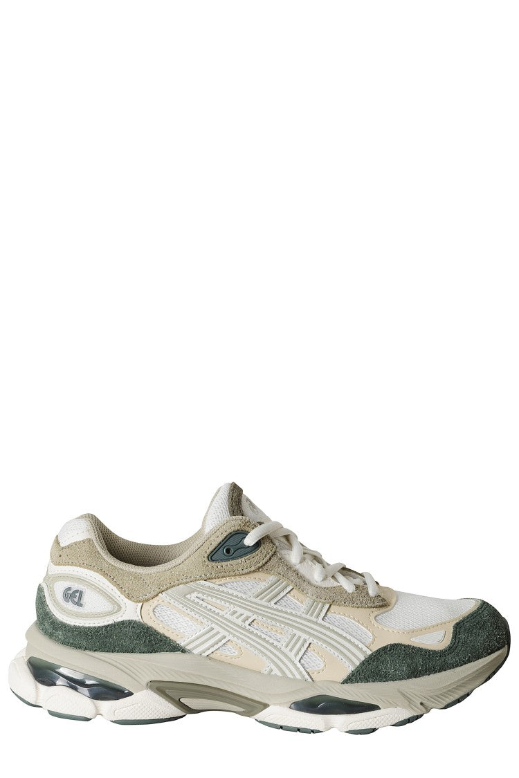 Asics Gel Nyc 2.0 Cream Green Mesh Suede Sneakers