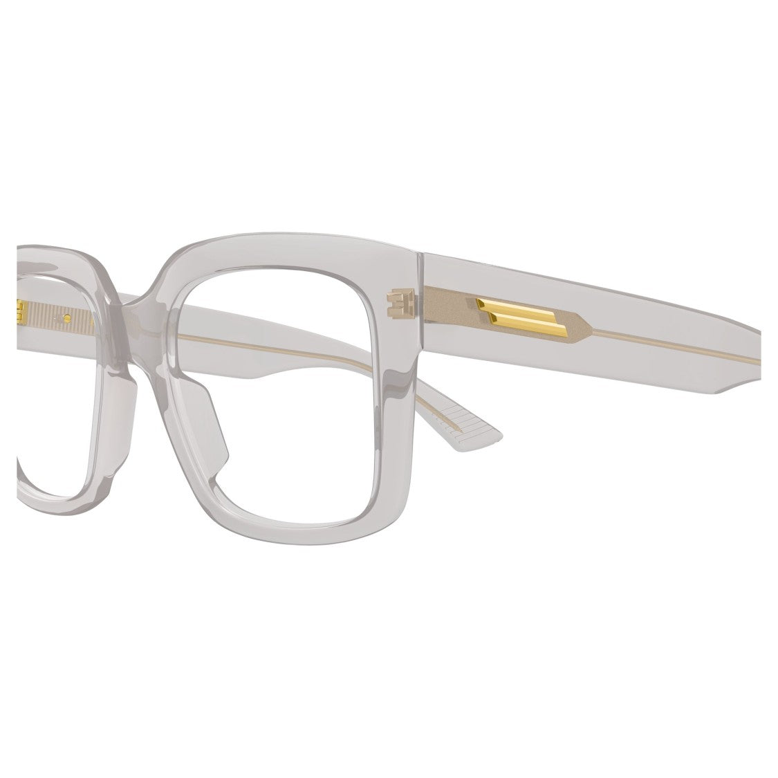 Bottega Veneta Bv1409o Translucent Oversized Square Frame Eyeglasses