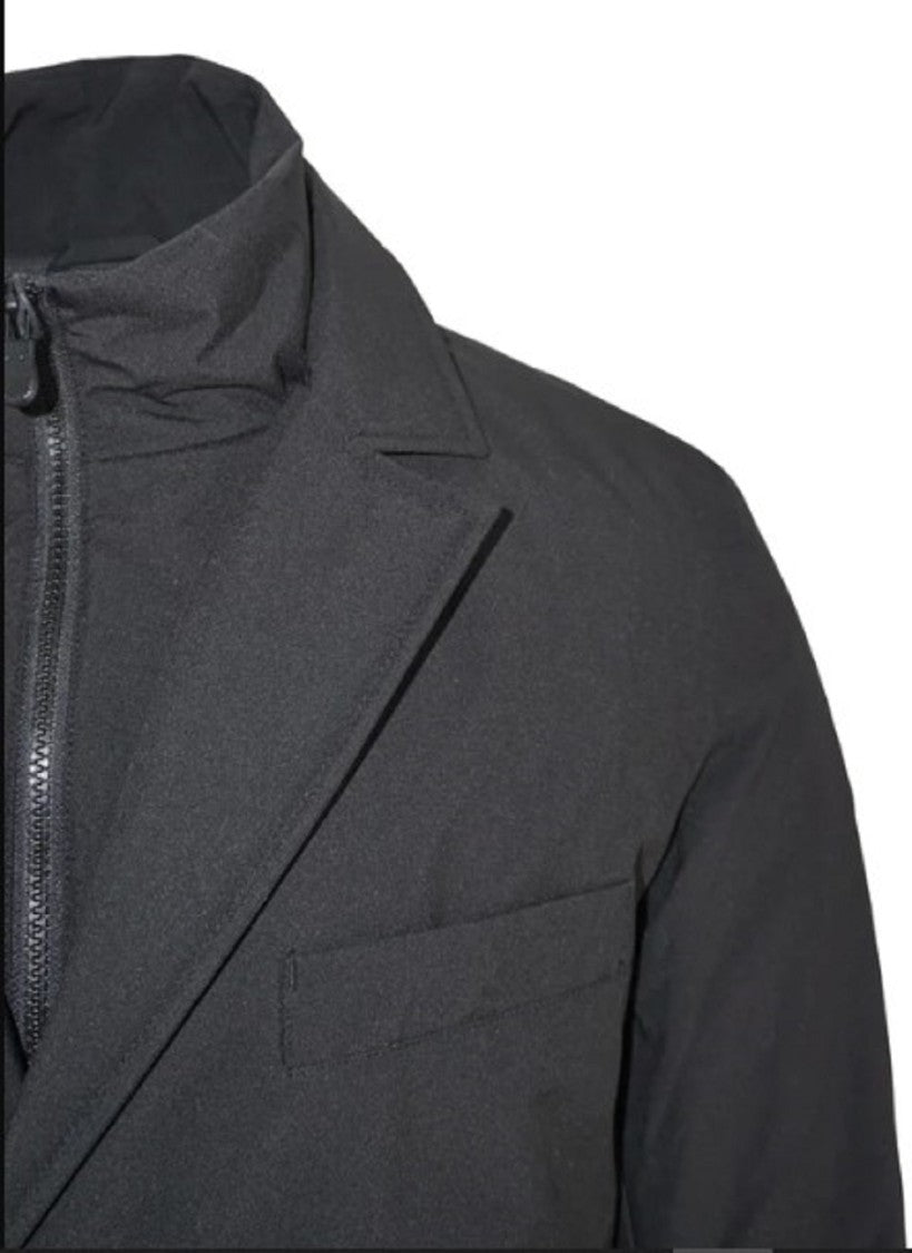 Save The Duck Waterproof Black Casual Jacket With Tailored Design